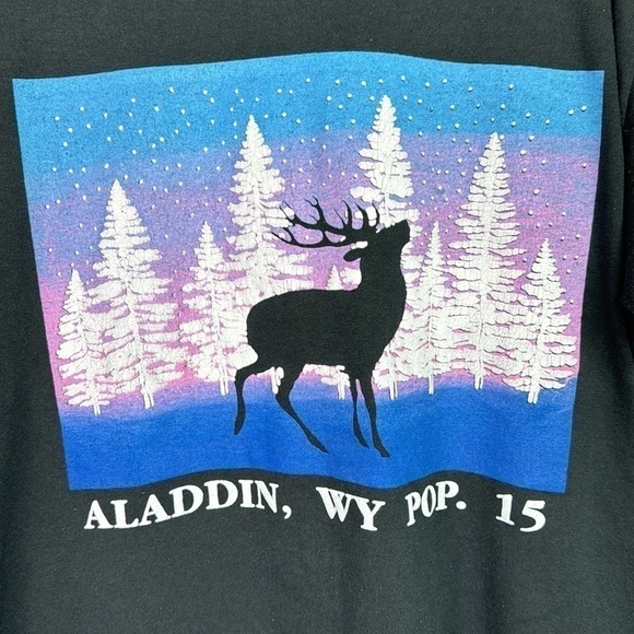 Vintage Screen Stars Best Aladden, Wy Black Elk Crewneck Tshirt XXL - Picture 4 of 12